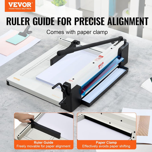 Industrial Paper Cutter A3 Heavy Duty Paper Cutter 17 Inch Paper Cutter Heavy Duty 500 Sheets Paper with Clear Cutting Guide for Offices, Schools, Businesses and Printing Shops