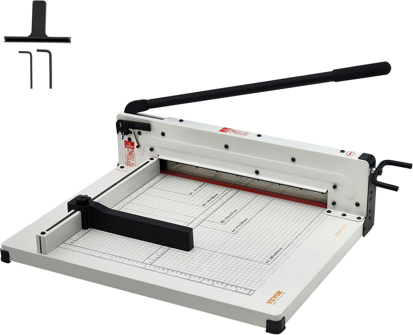 Industrial Paper Cutter A3 Heavy Duty Paper Cutter 17 Inch Paper Cutter Heavy Duty 500 Sheets Paper with Clear Cutting Guide for Offices, Schools, Businesses and Printing Shops