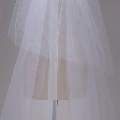3M Lace Edge Chapel Wedding Veils Long with Comb| Bridelily