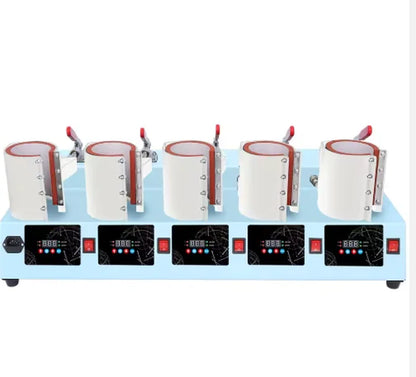 Baiyin 5 in 1 110Z Mug Cup Sublimation Press Heat Transfer Printing Machine