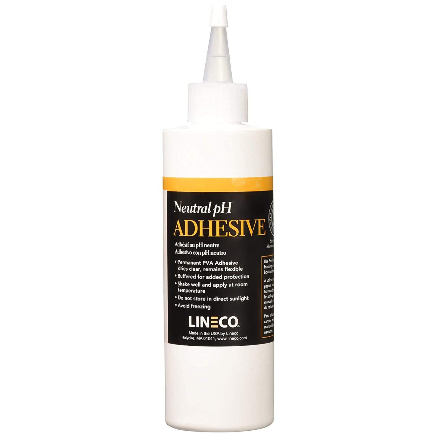 Neutral Ph Adhesive 8 Oz, Acid-Free, All-Purpose Glue, Dries Clear and Remains Flexible. Used for Bookbinding and Book Repair, Framing, Collages, Paper Art and Crafts