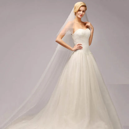 3M Two Layer Lace Edge Face Covered Wedding Veils | Bridelily