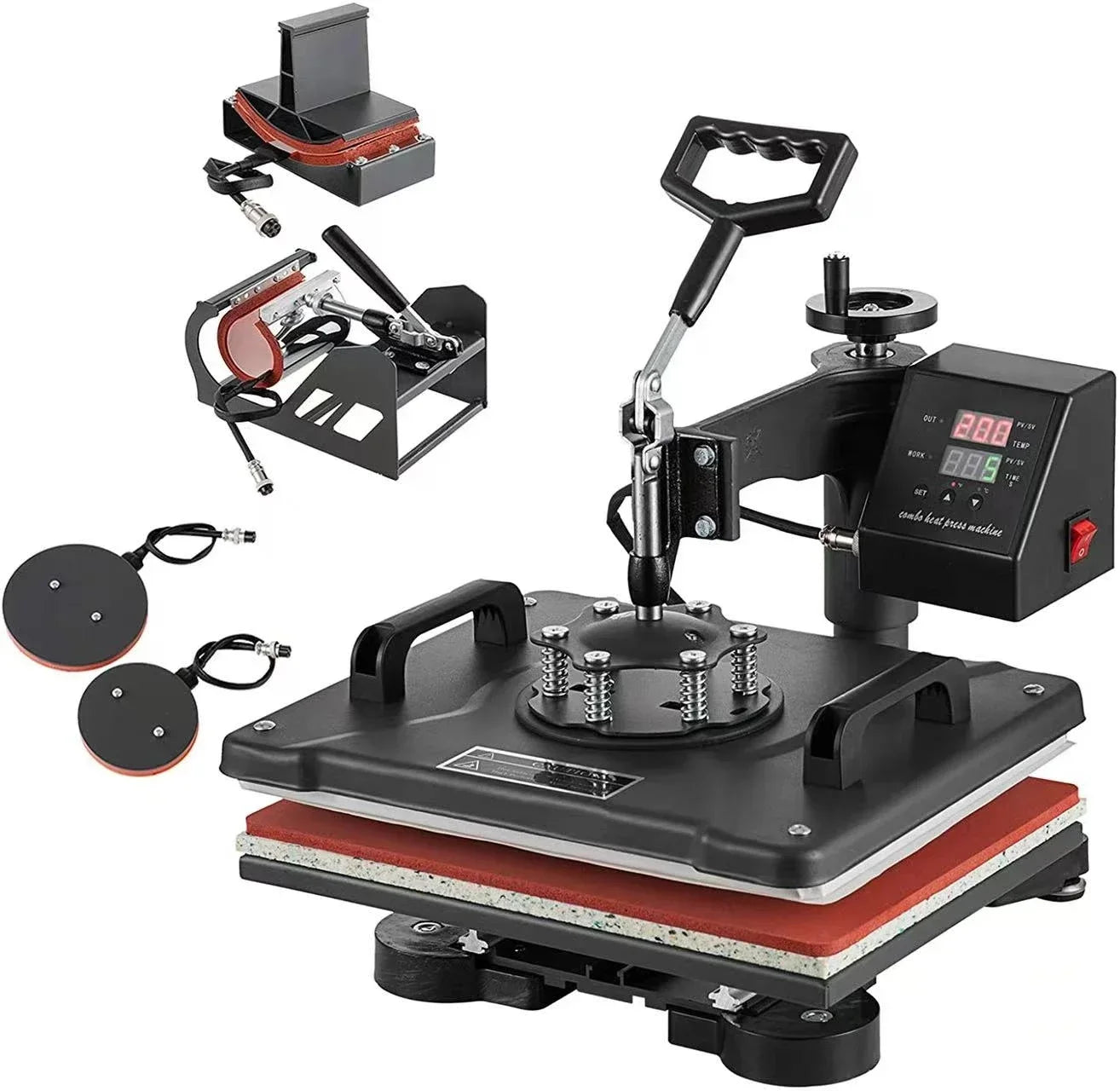 For T-Shirt Mug Hat 2025/5 in 1 Heat Press Machine Digital Transfer Sublimation
