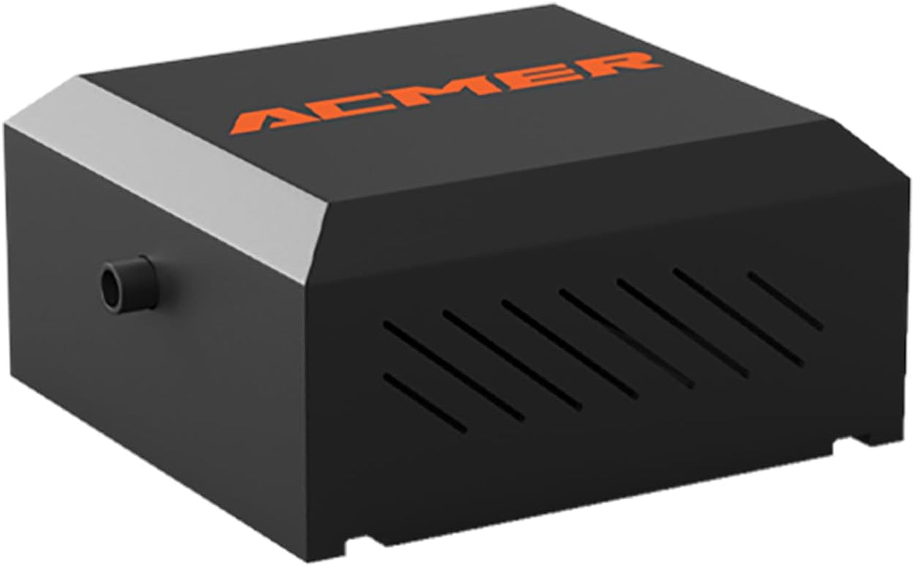 ACMER C4 Air Assist Pump Kit, 30L/Min Adjustable Airflow for Laser Cutters & Engravers, Improves Cutting Precision, Reduces Smoke & Dust, Low Noise Air Assist System