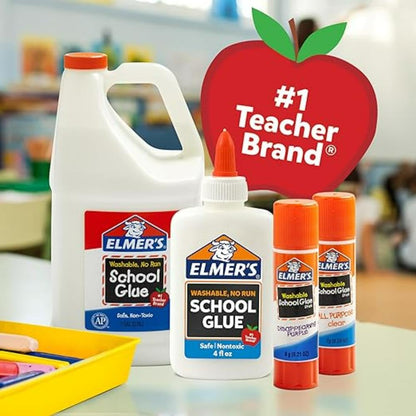 Disappearing Purple School Glue Sticks, Washable, 7 Grams, 30 Count - Posters, Back to School, Bulk Pack for Classrooms, #1 Teacher Brand