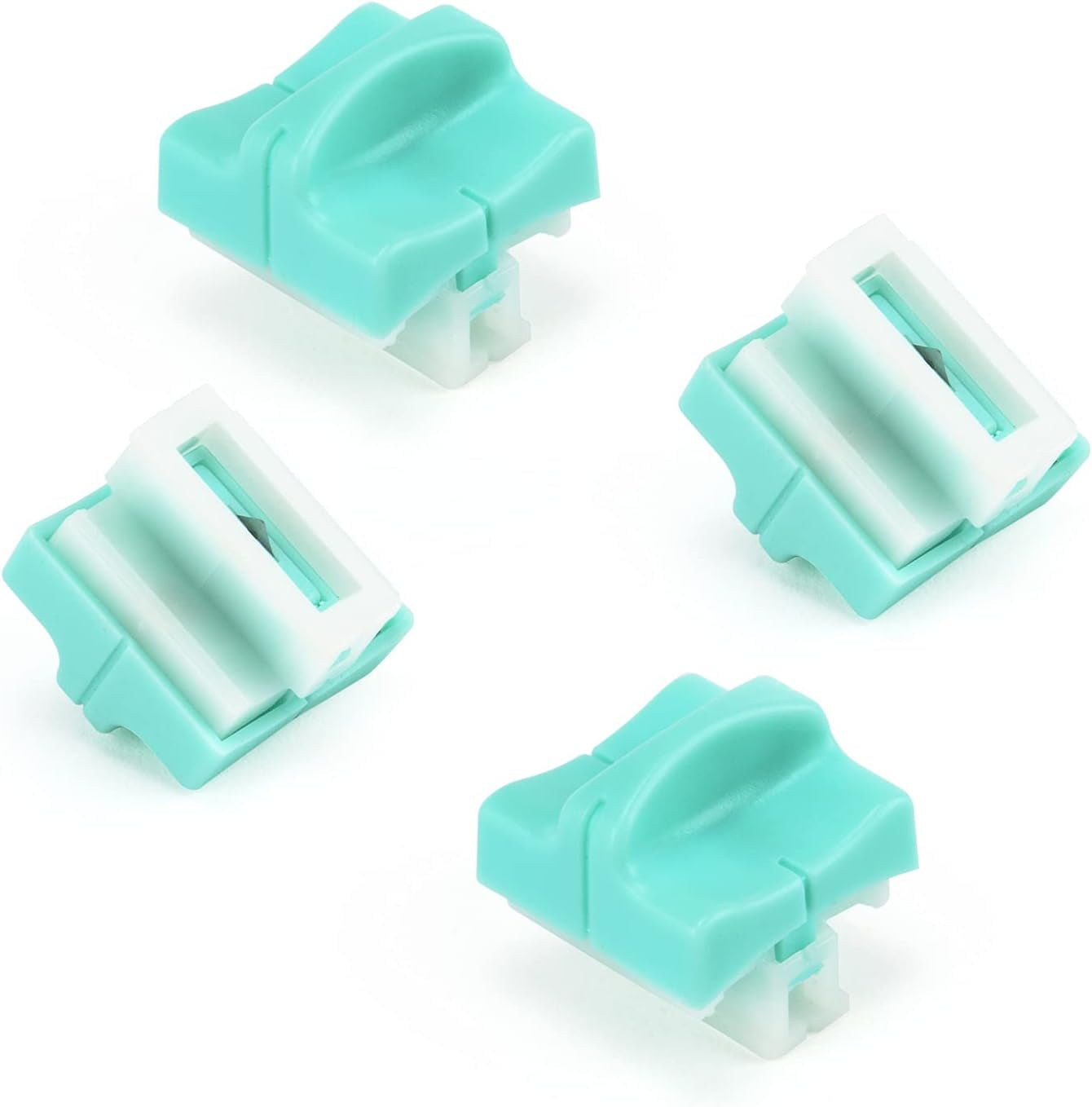 Paper Trimmer Replacement Blades: Automatic Security Safeguard Paper Cutter Blade Refills Mint Green (4 Pack)…