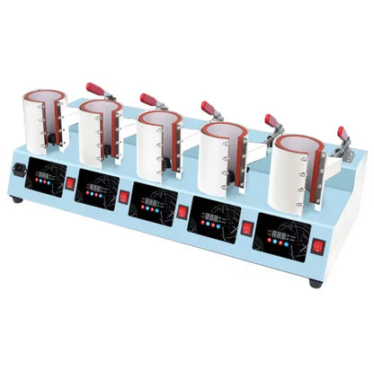 Baiyin 5 in 1 110Z Mug Cup Sublimation Press Heat Transfer Printing Machine