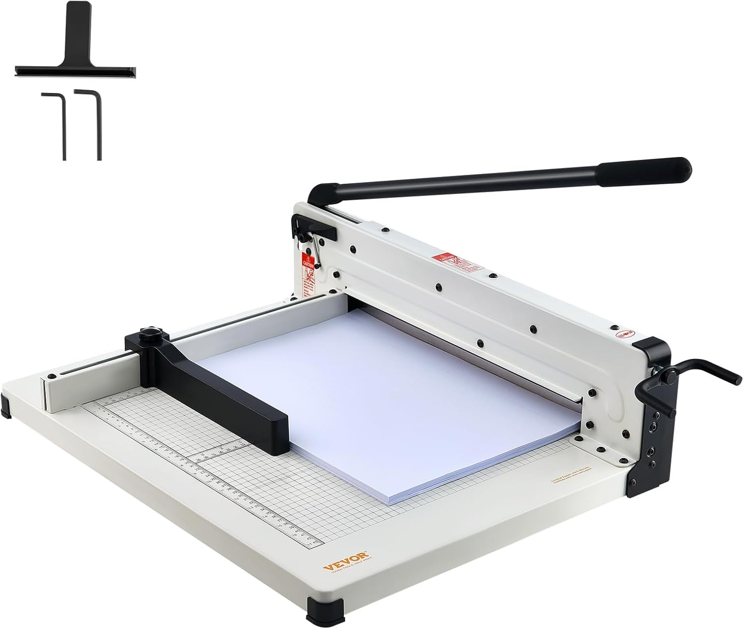 Industrial Paper Cutter A3 Heavy Duty Paper Cutter 17 Inch Paper Cutter Heavy Duty 500 Sheets Paper with Clear Cutting Guide for Offices, Schools, Businesses and Printing Shops