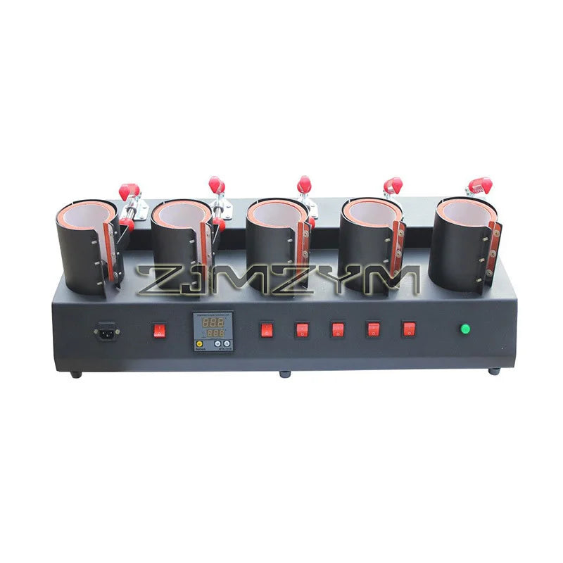 Multifunctional 5 Control Boxes 5 in 1 Mug Heat Press Machine Digital Mug Printing Machine with Cutter and Tape Dispenser