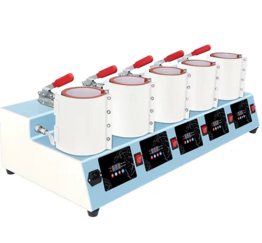Baiyin 5 in 1 110Z Mug Cup Sublimation Press Heat Transfer Printing Machine