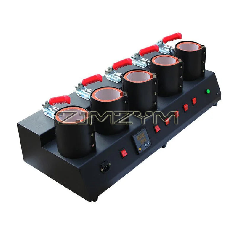 Multifunctional 5 Control Boxes 5 in 1 Mug Heat Press Machine Digital Mug Printing Machine with Cutter and Tape Dispenser