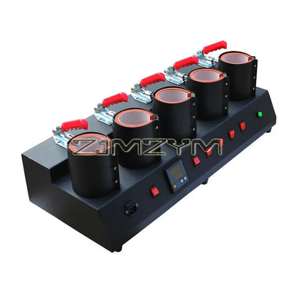 Multifunctional 5 Control Boxes 5 in 1 Mug Heat Press Machine Digital Mug Printing Machine with Cutter and Tape Dispenser