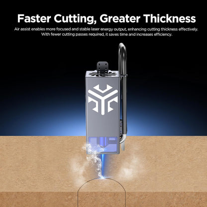ACMER C4 Air Assist Pump Kit, 30L/Min Adjustable Airflow for Laser Cutters & Engravers, Improves Cutting Precision, Reduces Smoke & Dust, Low Noise Air Assist System