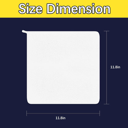 25 Pcs Sublimation Towels Blank,12 X 12 Inch Sublimation Hand Towels,Diy Microfiber Sublimation Kitchen Towel Dish Towels,Sublimation Tea Towel Blanks